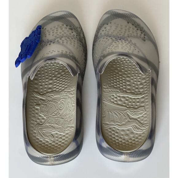 Burberry Mens Stingray Rubber Lichen IP Check Sandals 12 (45) 8088962 NIB $550 main image 8